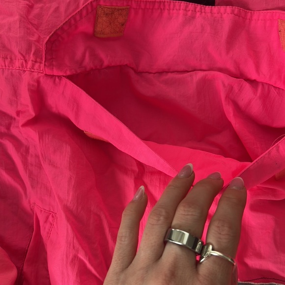 Vintage Throwback Windbreaker Quarter Zip Large Hot Pink - Picture 5 of 6